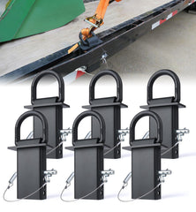 Aupar front view of six stake pocket D-rings showing pack benefit durability
