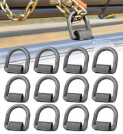 Aupar front view of weld-on D-ring anchor showing solid construction and secure attachment