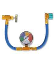 Aupoko front view of can tap and gauge showing ready-to-use setup and safety