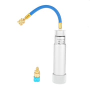 Aupoko front view injector showing compact 2 oz body for easy portability and precision