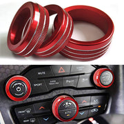 Auprite front view red knob covers showing sporty dash upgrade benefit