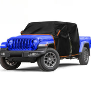 AUPZIMI front view on Jeep Gladiator showing full cab protection benefit
