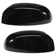 AUROLYNNE gloss black mirror caps front view showing sleek finish and improved appearance