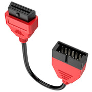 Autel front connector showing 12‑pin to 16‑pin adapter, reliable connection