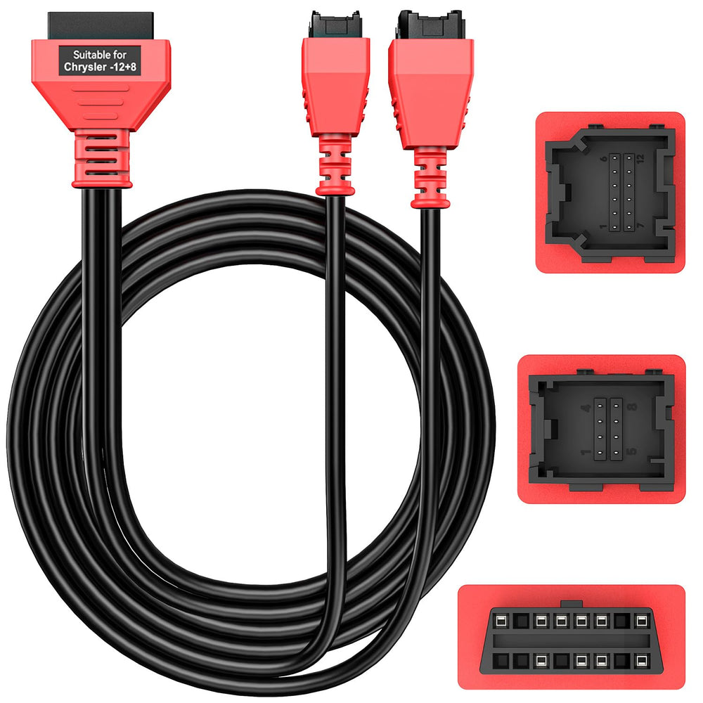 Autel 12+8 front connectors showing clear fit and robust contact benefit