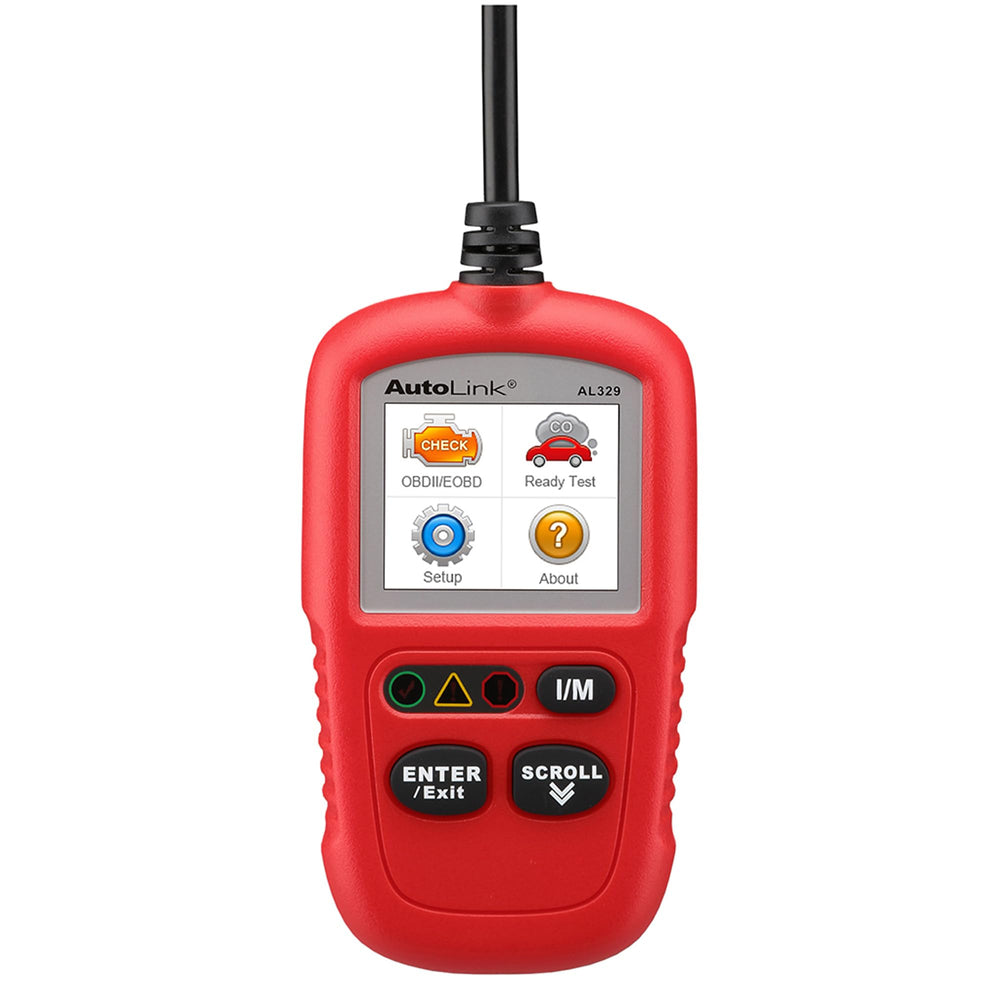 Autel AL329 front view showing display and quick diagnosis benefit