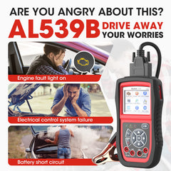 Autel AL539B back panel and OBD-II connector for durable everyday use