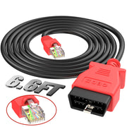 Autel ENET cable front view showing connectors and ready-to-use reliability