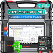 Autel MK808BT PRO front view showing tablet and interface for quick diagnostics