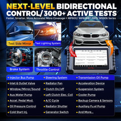 Autel MK808BT PRO display with live data graphs for fast engine parameter checks
