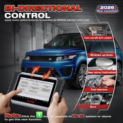 Autel OBD2 connector detail showing secure fit and reliable data