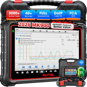 Autel MK900 front tablet display showing dashboard menus for fast navigation