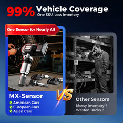 Autel MX-Sensor chip close-up showing electronics and strong signal performance