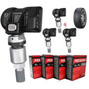 Autel MX sensor 4-pack front packaging showing contents and benefit of universal coverage