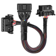 Autel front view of 16-pin Y splitter showing dual ports and compact design benefit