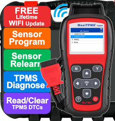Autel TS508WF front display showing menu and quick mode for faster diagnostics