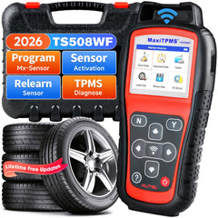 Autel TS508WF front view showing device and benefits easy TPMS control