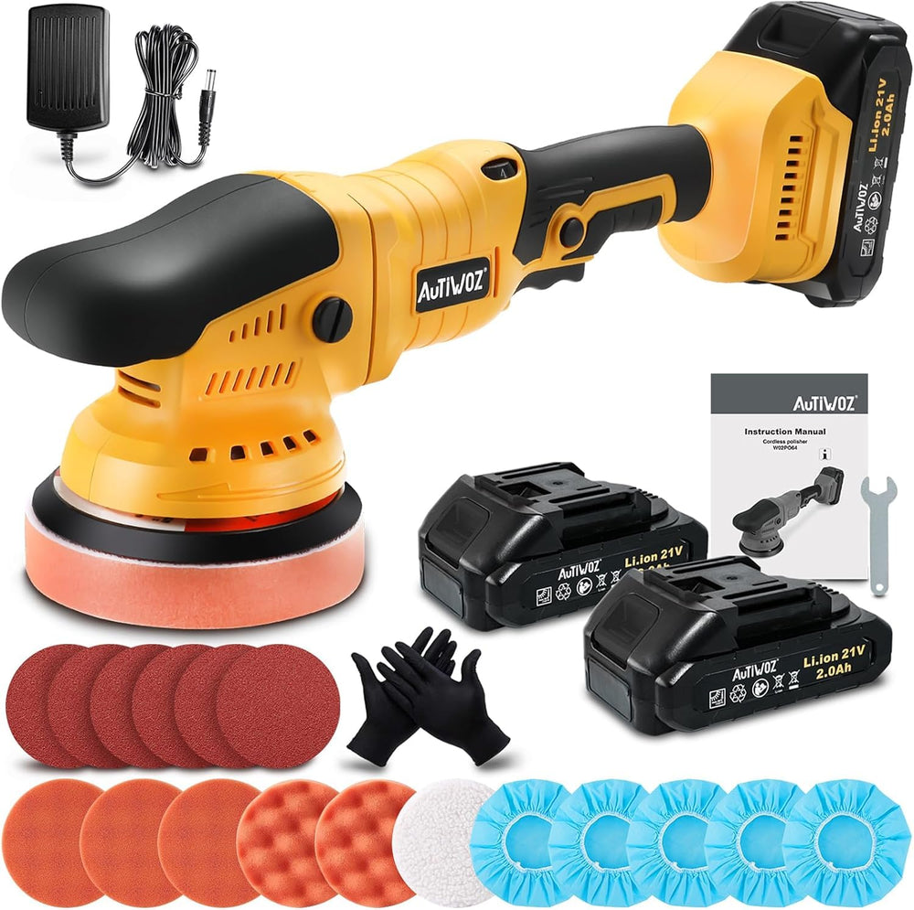 AUTIWOZ front angle view showing compact polisher for easy maneuvering