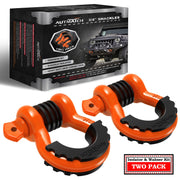 AUTMATCH front view of two-pack shackles showing durable build and strength