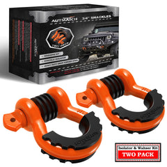 AUTMATCH front view of two-pack shackles showing durable build and strength