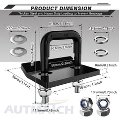 AUTMATCH hardware kit laid out with corrosion-resistant parts for durable use