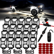 Auto Buero front packaging showing full 20‑pod kit and switch, useful for quick install