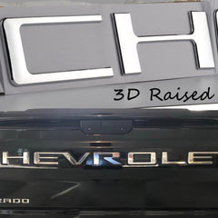 Auto Safety installed letters on tailgate showing clean OEM-style appearance