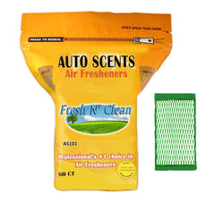 Auto Scents front packaging showing 60 pads and value for multiple rooms