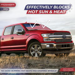 Autoamerics close-up reflective material demonstrating UV reflection and heat reduction