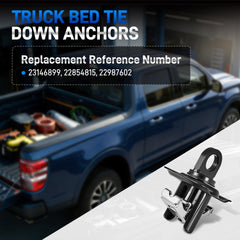 AUTOBABA anchor installed in truck bed inner side wall showing secure hold