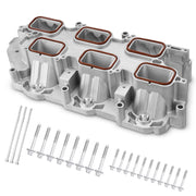 AUTOBABA lower intake manifold front view showing robust construction and fitment