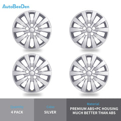 AutoBeeDen side profile on steel wheel demonstrating secure fit and style