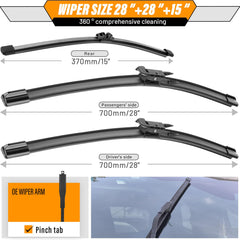 AUTOBOO three-blade set laid out, showing complete replacement convenience