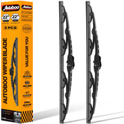 AUTOBOO front packaging showing included Chevy Silverado replacement blades benefits