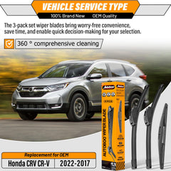 AUTOBOO front passenger blade displayed to show correct CR-V fitment benefit
