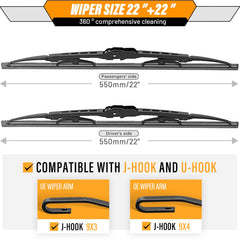 AUTOBOO blade pressure point detail ensuring consistent windshield contact