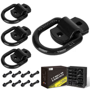 AUTOBOTS D-ring front pack showing four anchors and bolts for quick installation benefit