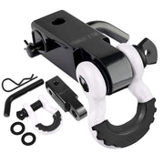 AUTOBOTS front view white hitch showing compact fit and solid construction