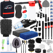 AUTODECO front packaging showing full 40-piece kit and contents for organized cleaning