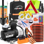 AUTODECO front packaging showing compact emergency kit and brand benefit