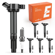 autoexact front packaging showing the full 6-coil and 6-plug kit, clear fitment benefit