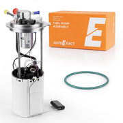 AutoExact front view of fuel pump assembly showing complete unit and fitment benefit