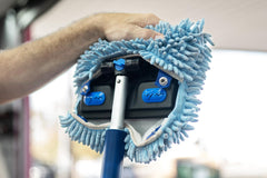 Autofiber close-up of rotating locking head protecting paint and offering multiple angles