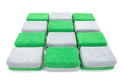 Autofiber saver applicator front view showing sponge face and two-tone colors benefit precise coating application