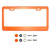 AutoFrameDecor front view graphite frame adds polished style and protection