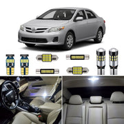 AUTOGINE front packaging showing complete 6-piece LED kit and accessories, easy upgrade benefit
