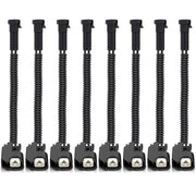 AUTOKAY front view of eight injector adapters showing plug shapes and benefit of clear fitment