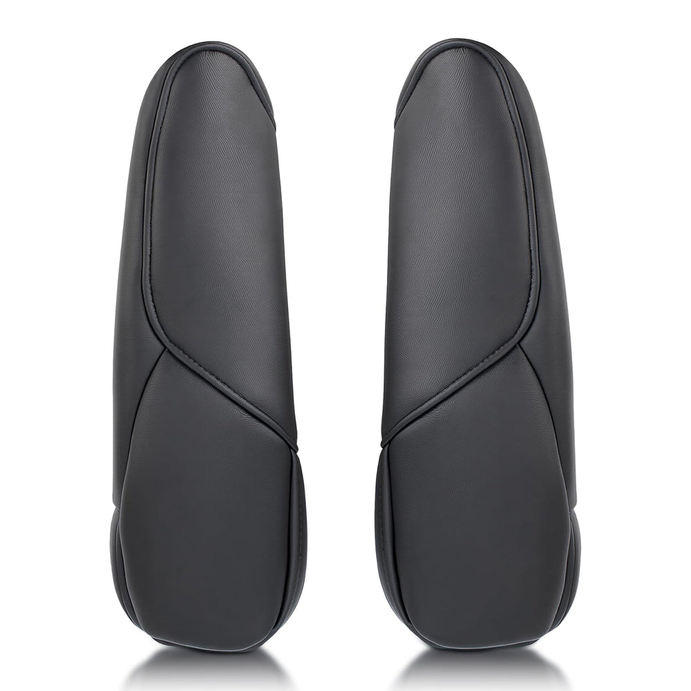 AUTOKAY front armrest cover front view showing sleek black finish and renewed look