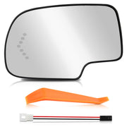 AUTOKAY left driver mirror front view showing exact fit and restored appearance
