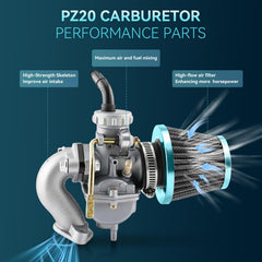 AUTOKAY air filter and spark plug included for easier installation